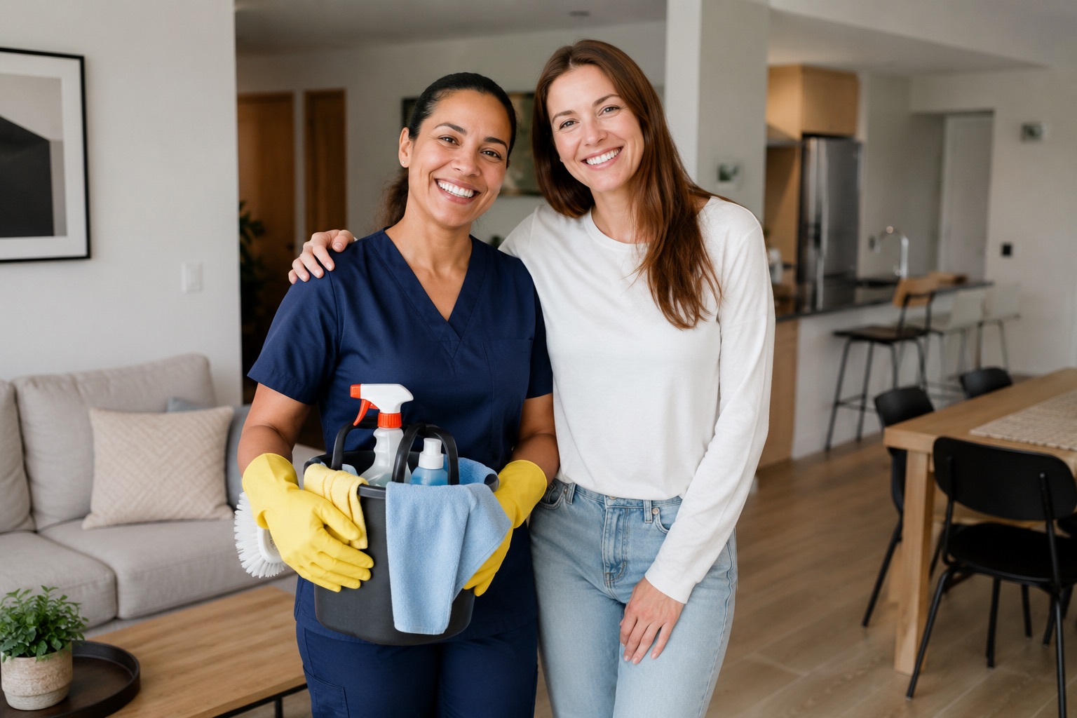 Prestataire et cliente Clean Up